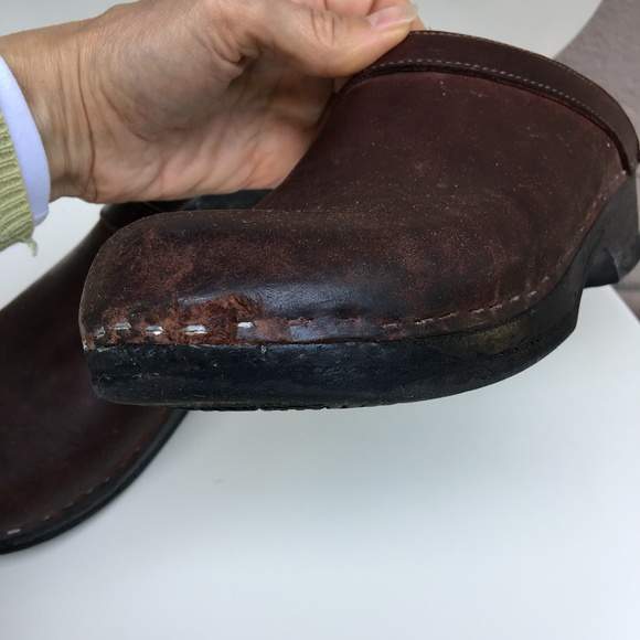 Sven Clogs Brown Nubuck Leather Size 40 - Picture 10 of 11